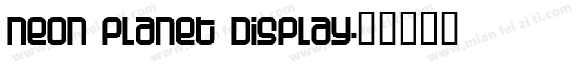 Neon Planet Display字体转换